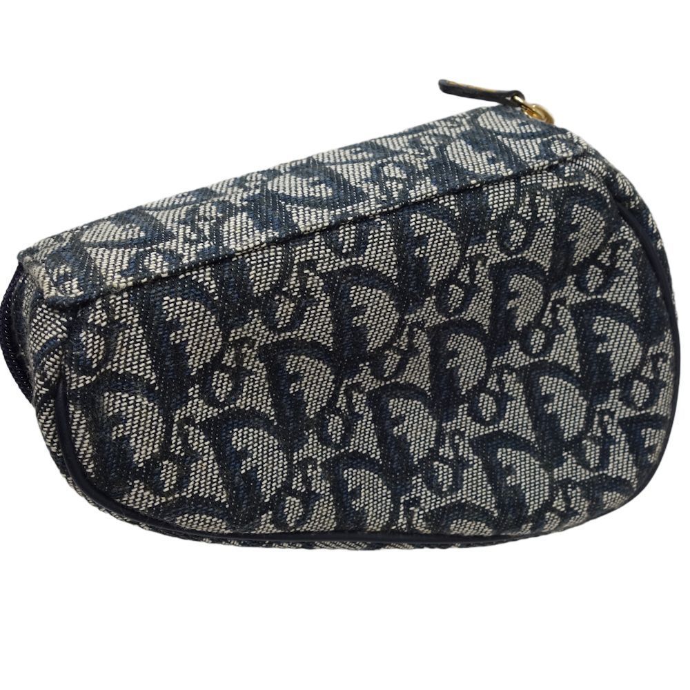 Christian Dior Trotter Saddle Pouch Gray Navy - Picture 2 of 7